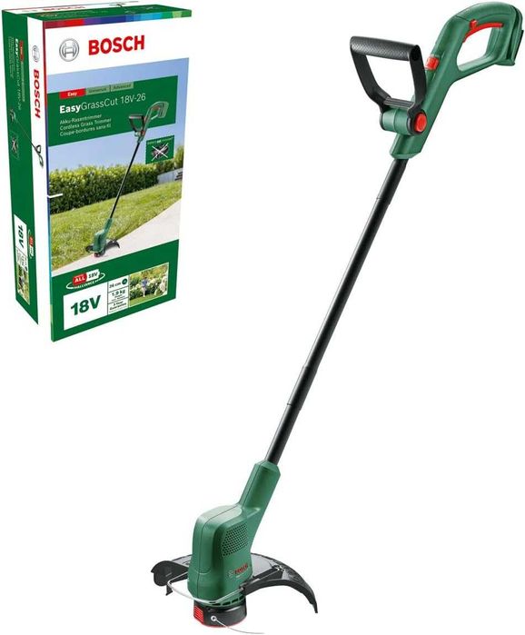 Нов Акумулаторен Тример Bosch EasyGrassCut, 18V-26, Диаметър 26см