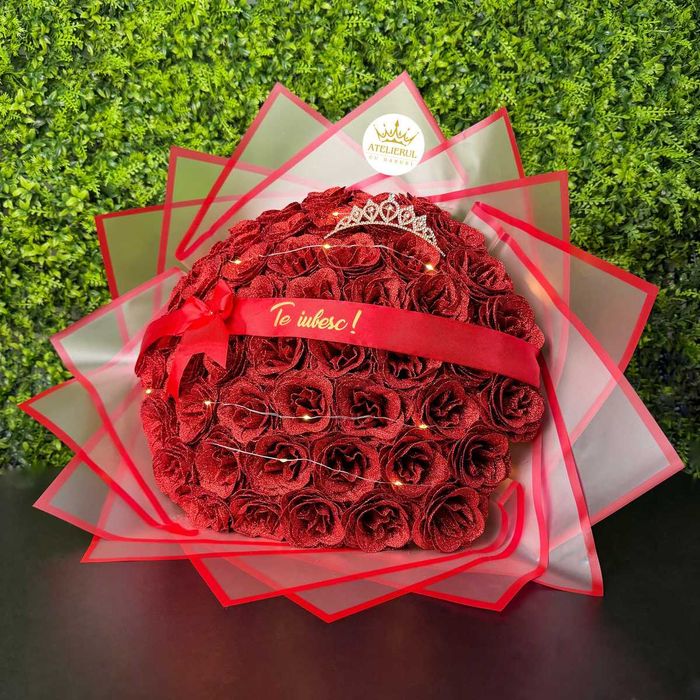 Buchete trandafiri din sapun Rosu*Alb*Roz*Albastru*etc