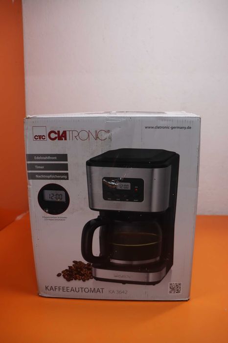 Clatronic KA 3642 Свободностояща кафемашина за капково кафе 14 чаши Черен, Прозрачен KA 3642, Свободностояща, Кафемашина за капково кафе, 900 W
