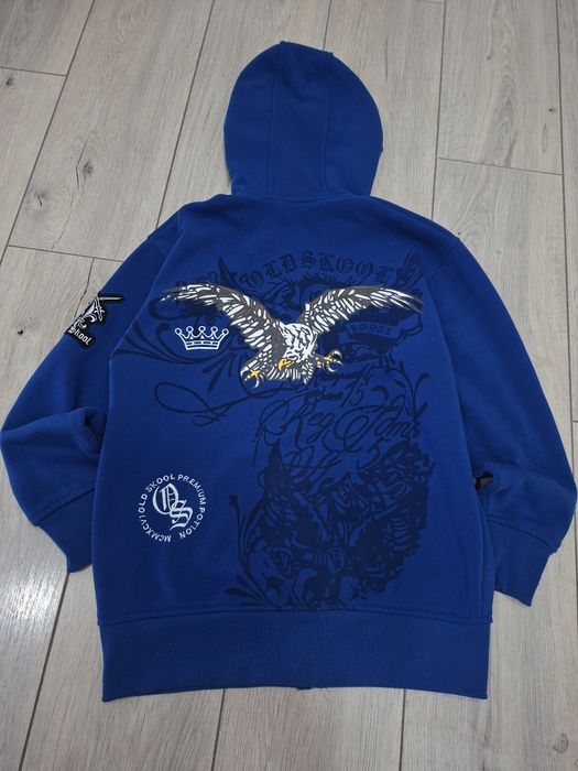 Vintage Old School Zip-hoodie