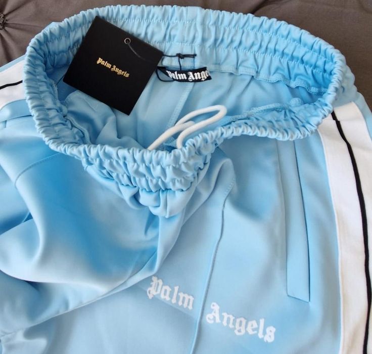 Pantaloni scurti Palm Angels - Albastru deschis - Marimea L  Noi, cu etichetă