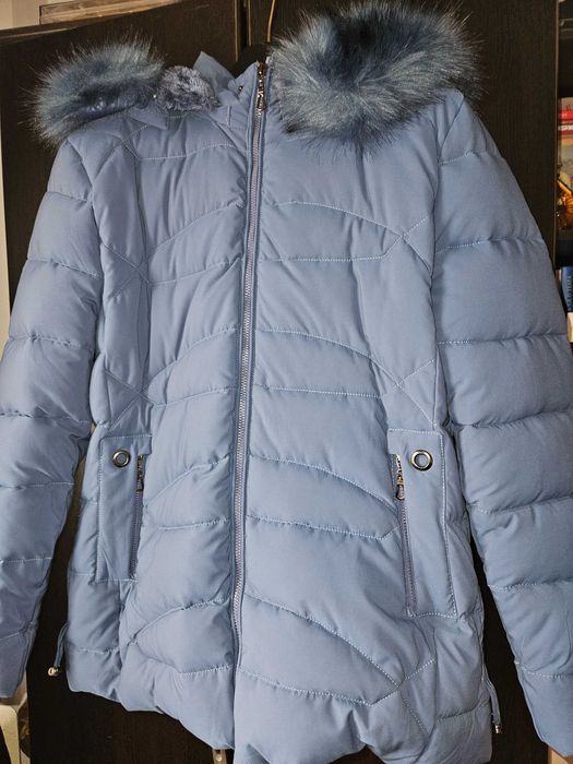 Vand geaca albastra groasa, marimea XL