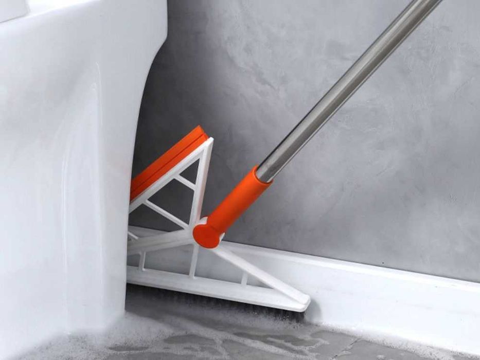 Силиконова метла/четка с регулируема дръжка – магическа двойна глава