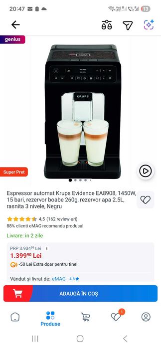 Espressor Krups Evidence