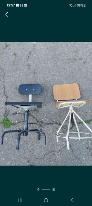 Scaune industriale ani 70