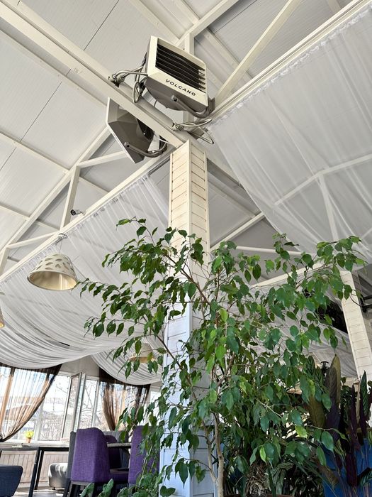 Монтаж тепловентиляторов, тепловых завес Volcano