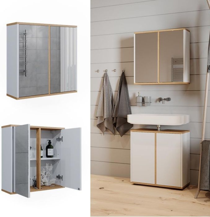 Шкаф за надмивка с огледало 6729