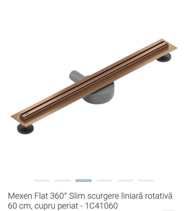 Rigola de dus NOUA, slim 60 cm