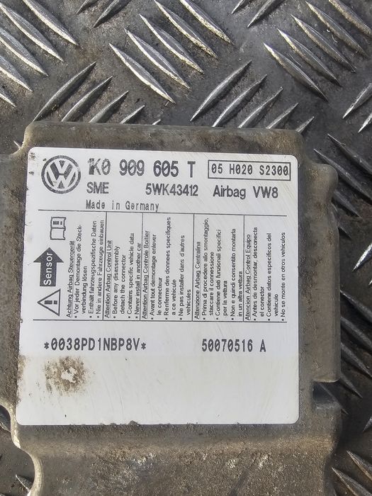 Modul airbag Volkswagen Golf 5 1.9 Motorina 2009, 1K0909605T / 5WK43412