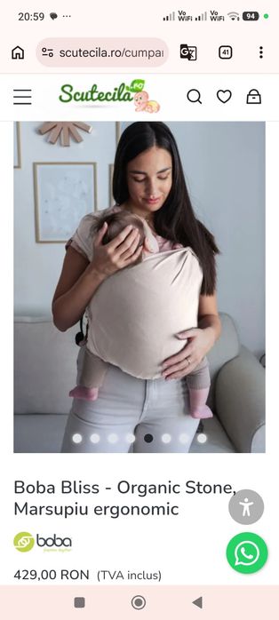 Boba Bliss Marsupiu ergonomic