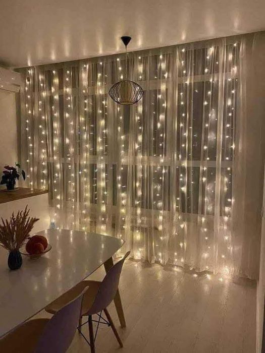 Светеща завеса 3х3 метра