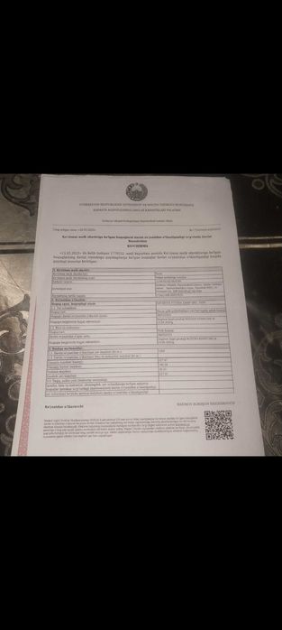 40 sotix yer maydoniga ega uy sotiladi