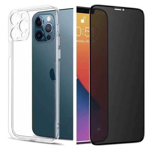 Iphone 12/13/14/15 PRO MAX Husa Acoperire Camera + Folie Sticla X Glas