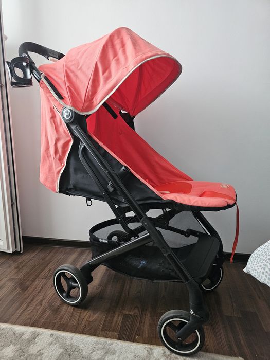 Carucior 2in1 CYBEX Beezy , 5 puncte, 0 luni+, Hibiscus Red
