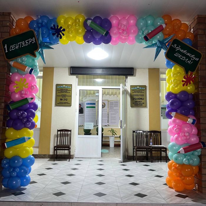 Оформление шарами,фотозоны, выпускной