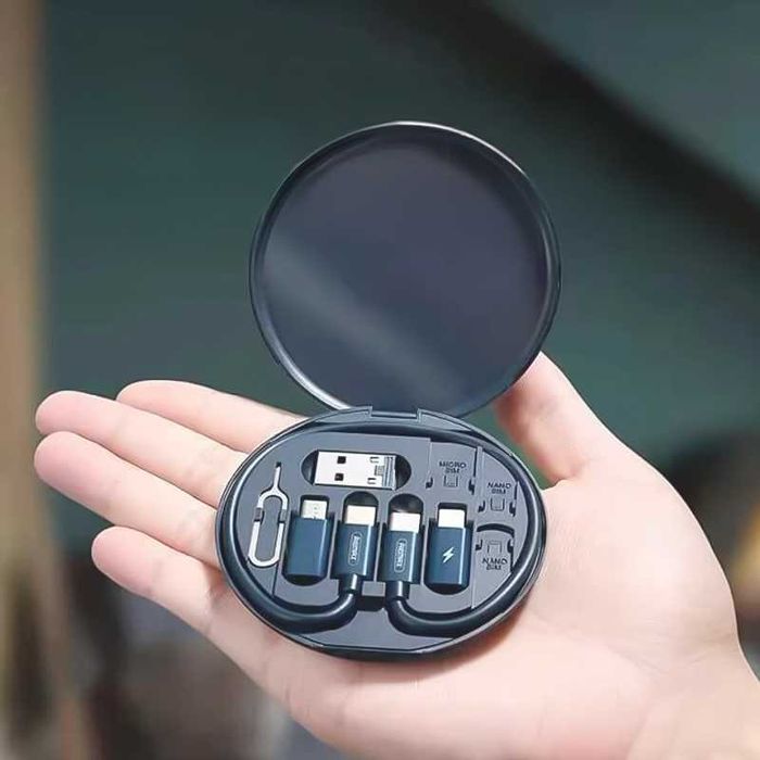 Комплект кабели за зареждане на устройства, в удобна кутия, 5 в 1