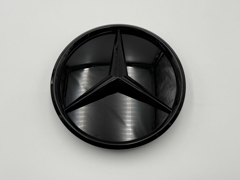 Emblema Compatibila Mercedes W204 C class crom/negru 3D