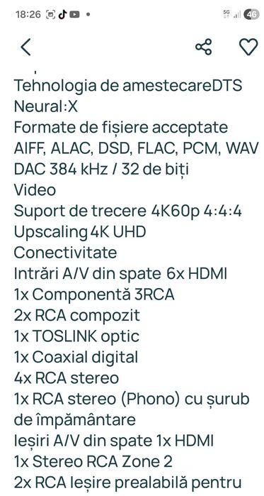 Riceiver Pioneer vsx933.