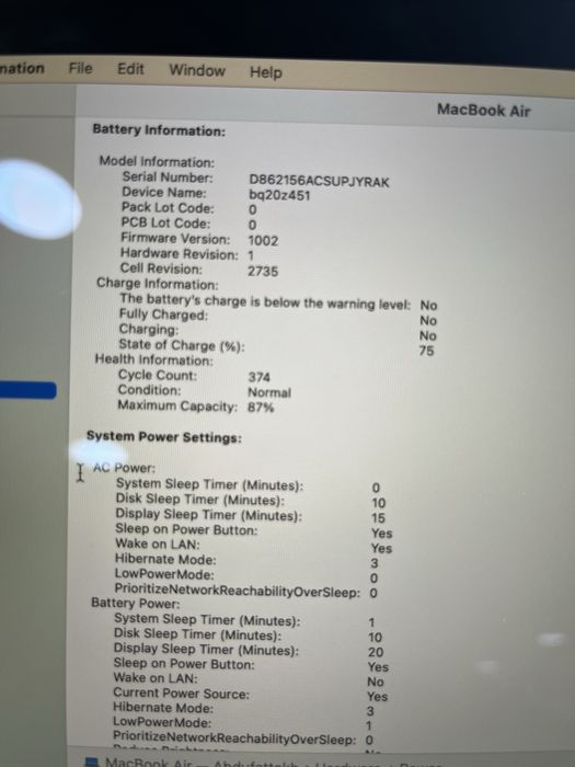 Macbook Air M1 8/256