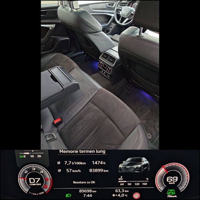 2019 Audi A7 S-Line 50TDI *mild-hybrid*286cp*pano*quattro*B&O*pneumatic*HUD*istoric full service la reprezentanta. Tehnic si estetic ca nou