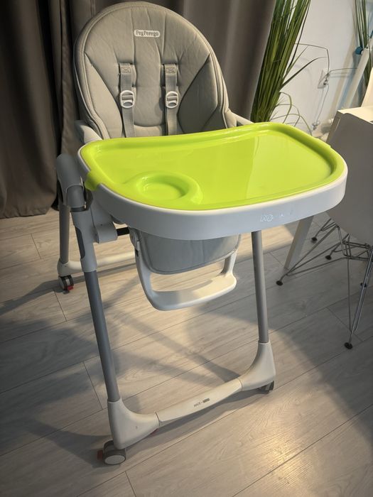 Scaun de masa Peg Perego Prima Pappa Zero Follow Me, Gri