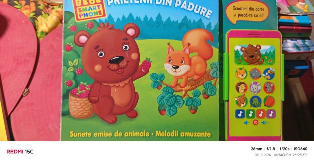 Lot doua carti si ore si interactive" Bebe smartphone"