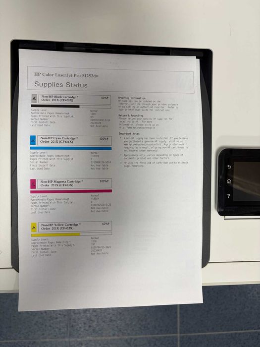 Цветен лазерен принтер HP Color LaserJet Pro color M252dw с гаранция
