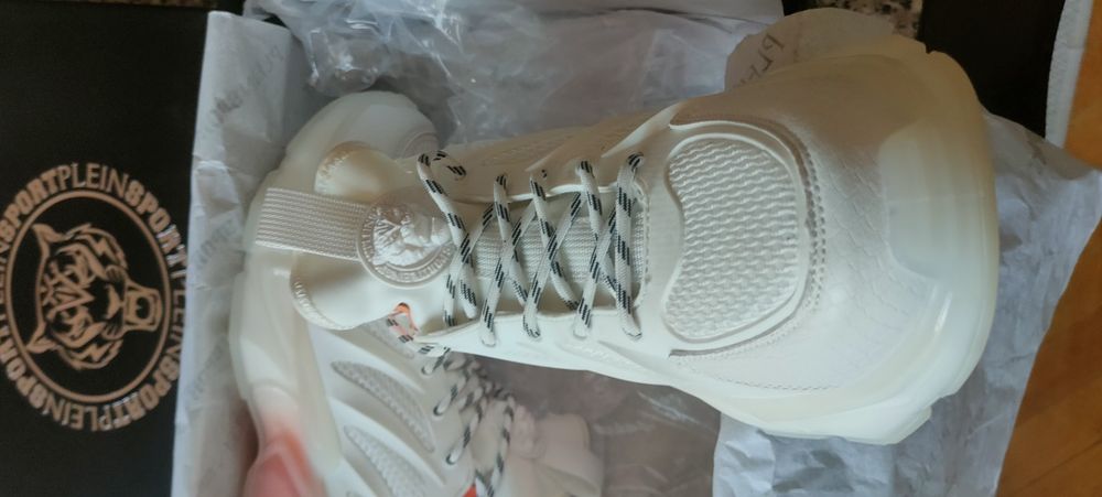 Plein Sport THE FLAME GEN.X.02 TIGER – Чисто нови маратонки (бели)