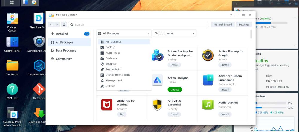 NAS Synology Xpenology miniPC - personal cloud