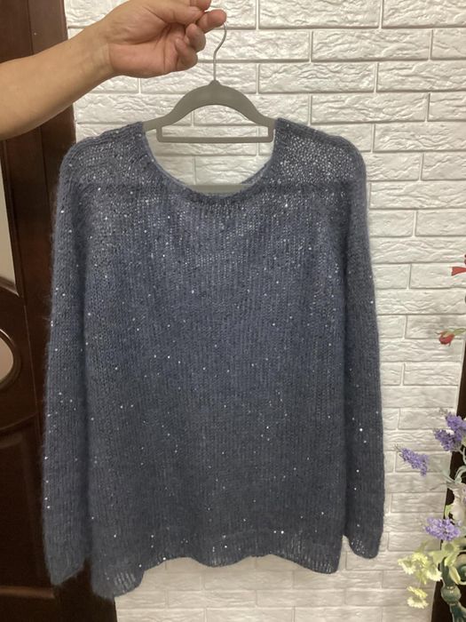 Джемпер паутинка с пайетками