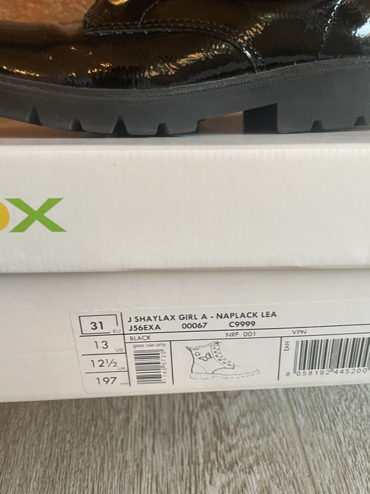 Ghete piele lacuita Geox