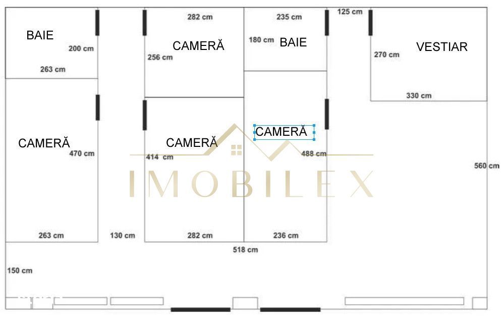Spatiu comercial 4 camere, 2 bai, finisat, vad stradal, Marasti Cluj