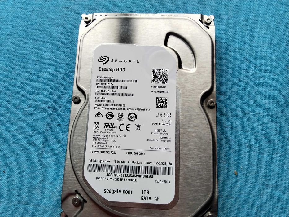 1 TB HARD DISK за настолен компютър - перфектен