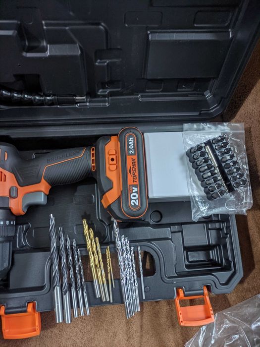 TOPSHAK TS-ED5 20V 13мм - Винтоверт с безчетков мотор