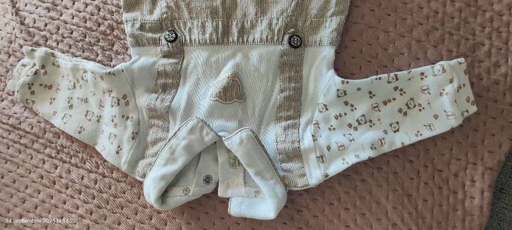 2 Salopete bebe  0-3 luni