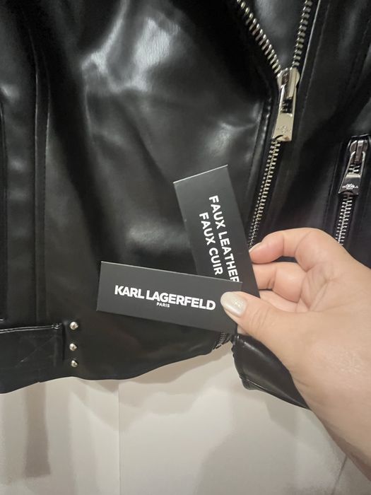 Куртка кожаная Karl Lagerfeld Paris