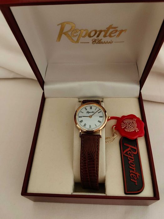 Ceas Reporter aur 18k