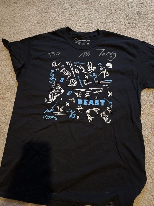 Tricou semnat  imprimeu Mr Beast L