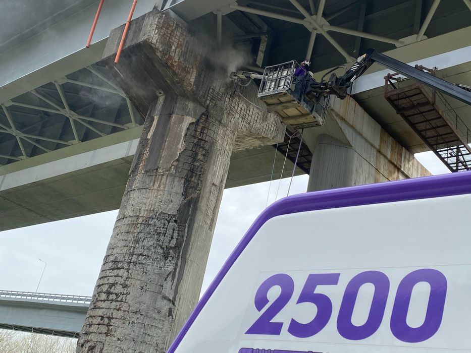 Buciardare, hidrodemolare beton, hidrosablare, sablare cu nisip