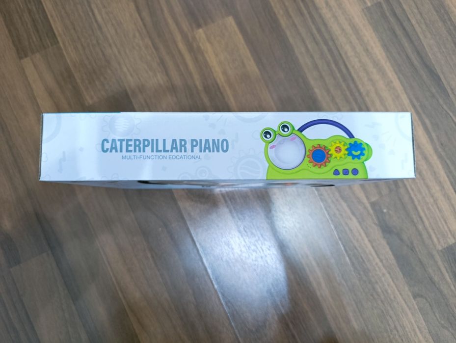 Jucărie muzicală interactivă omidă (cu lumini și sunete)