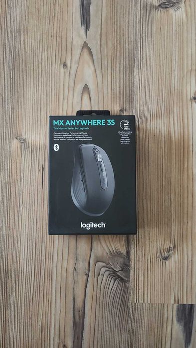 Mouse wireless Logitech MX Anywhere 3S, 2.4GHz&Bluetooth, Silent, Scroll MagSpeed, Multidevice, USB-C, Negru Grafit