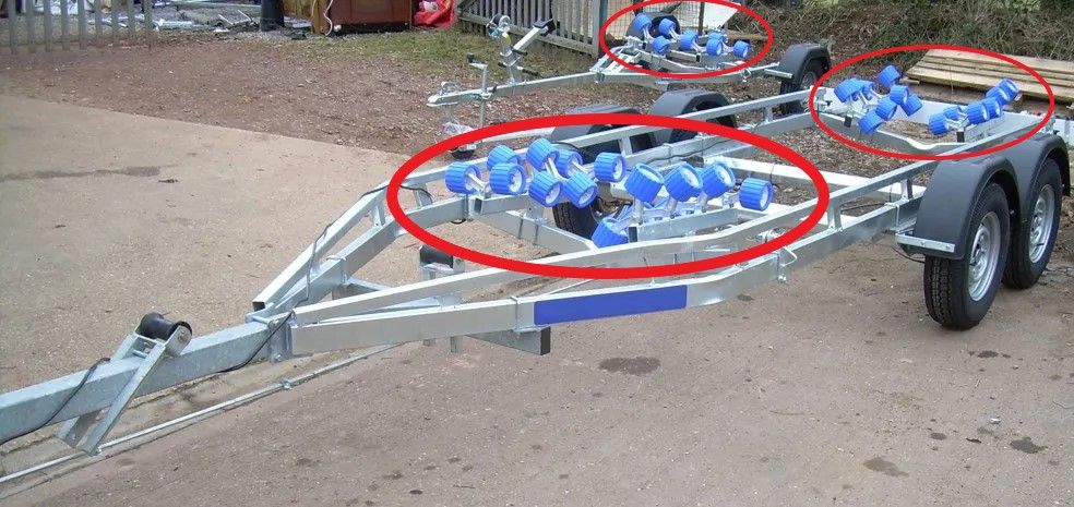 suport cu role albastre 2t knott