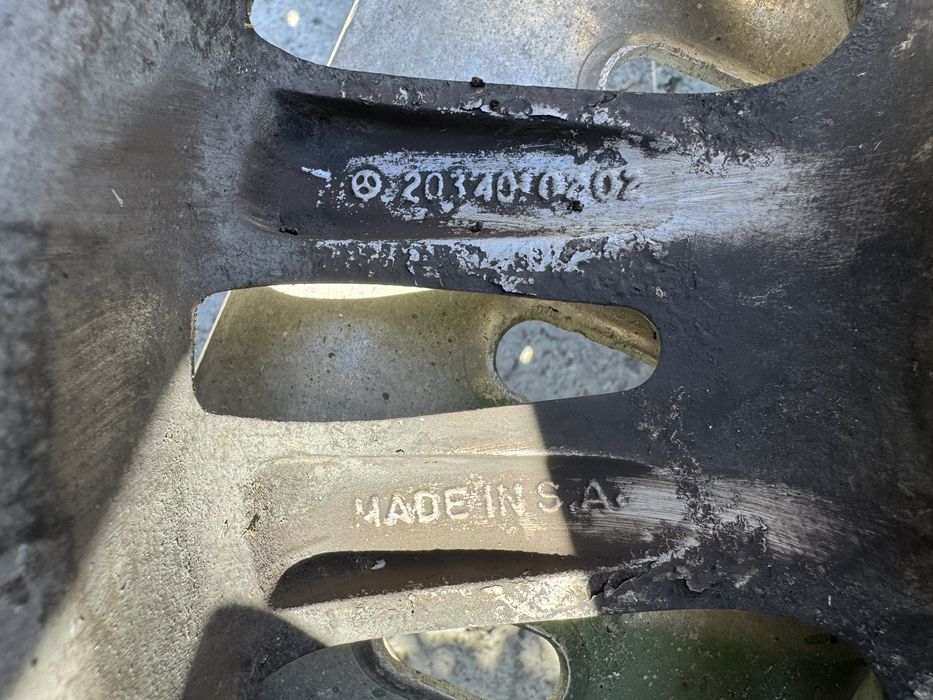 4 бр оригинални джанти 16ки Mercedes C класа W203 с всесезонни гуми 205/55/16