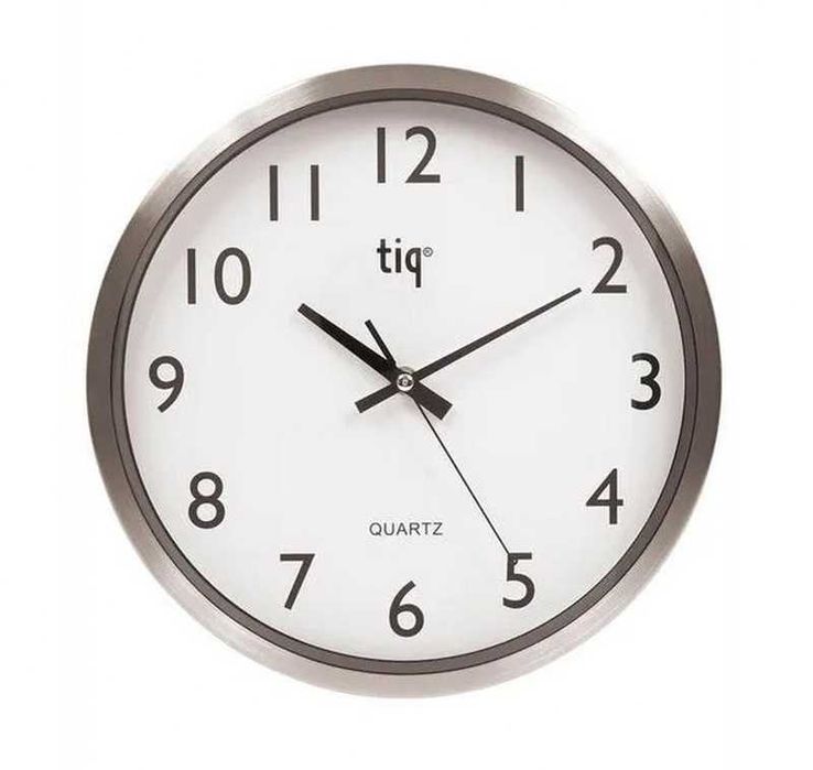 Ceas de perete 30 cm inox Tiq F6664A