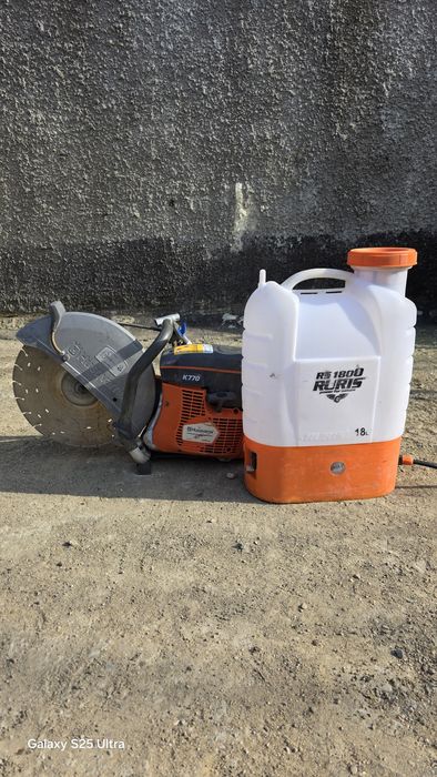 Pachet Utilaje Construcții: Husqvarna K770 (Cilindru Nou), Bisonte MT4