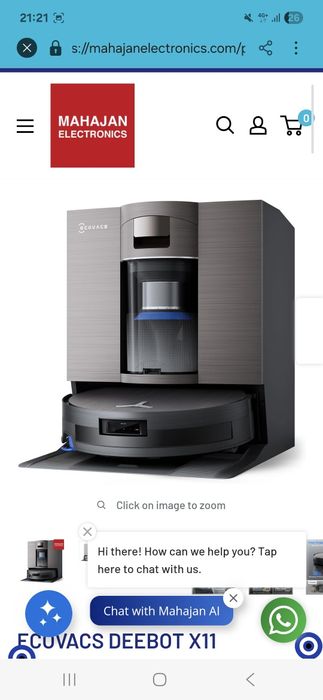 Ecovacs deboot x 11 omnicyclone robot mop curatenie