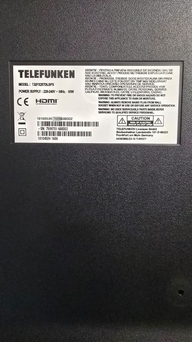 Televizor TELEFUNKEN T32FX287DLBPX Full HD, 81 cm