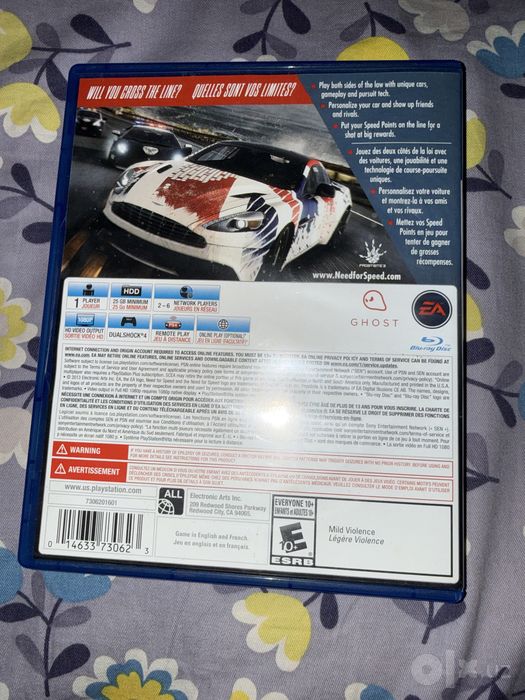 Диск игры Need for Speed Rivals