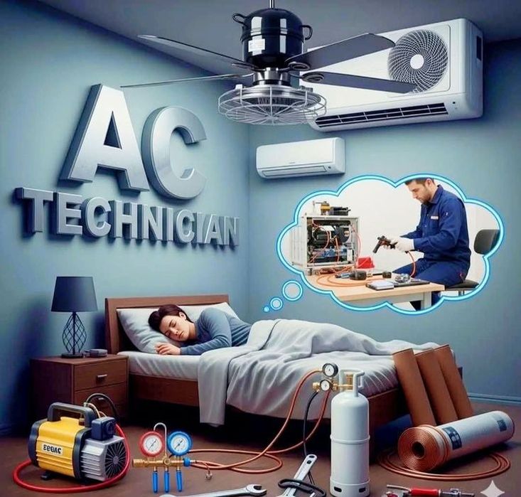 Кондиционер чистка, установка 1-2 этаж,