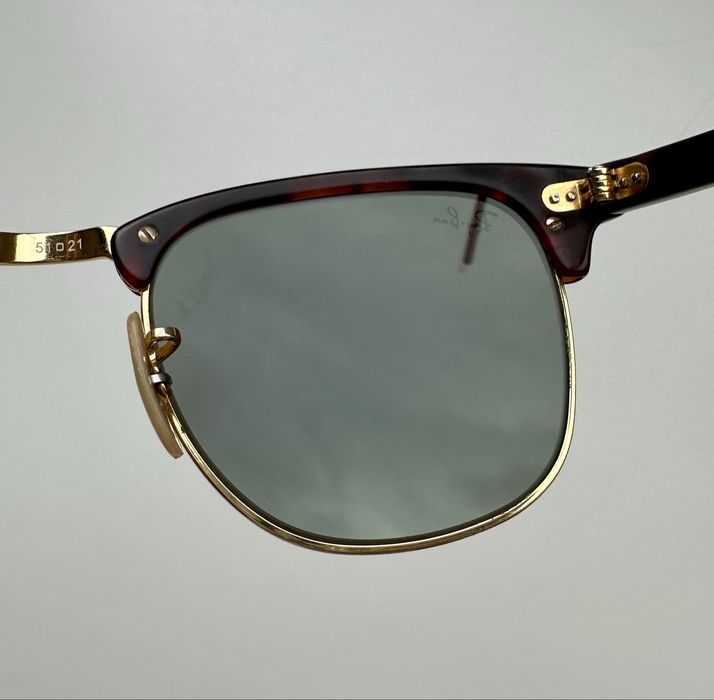 Ray Ban RB3016 Clubmaster зелени огледални/mirror лещи Made in Italy